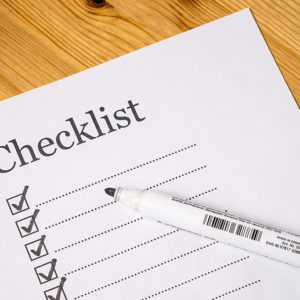checklist for yor eye doctor appointment