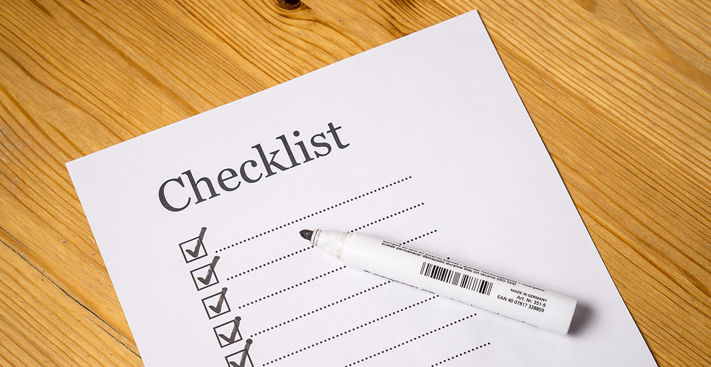 checklist for yor eye doctor appointment